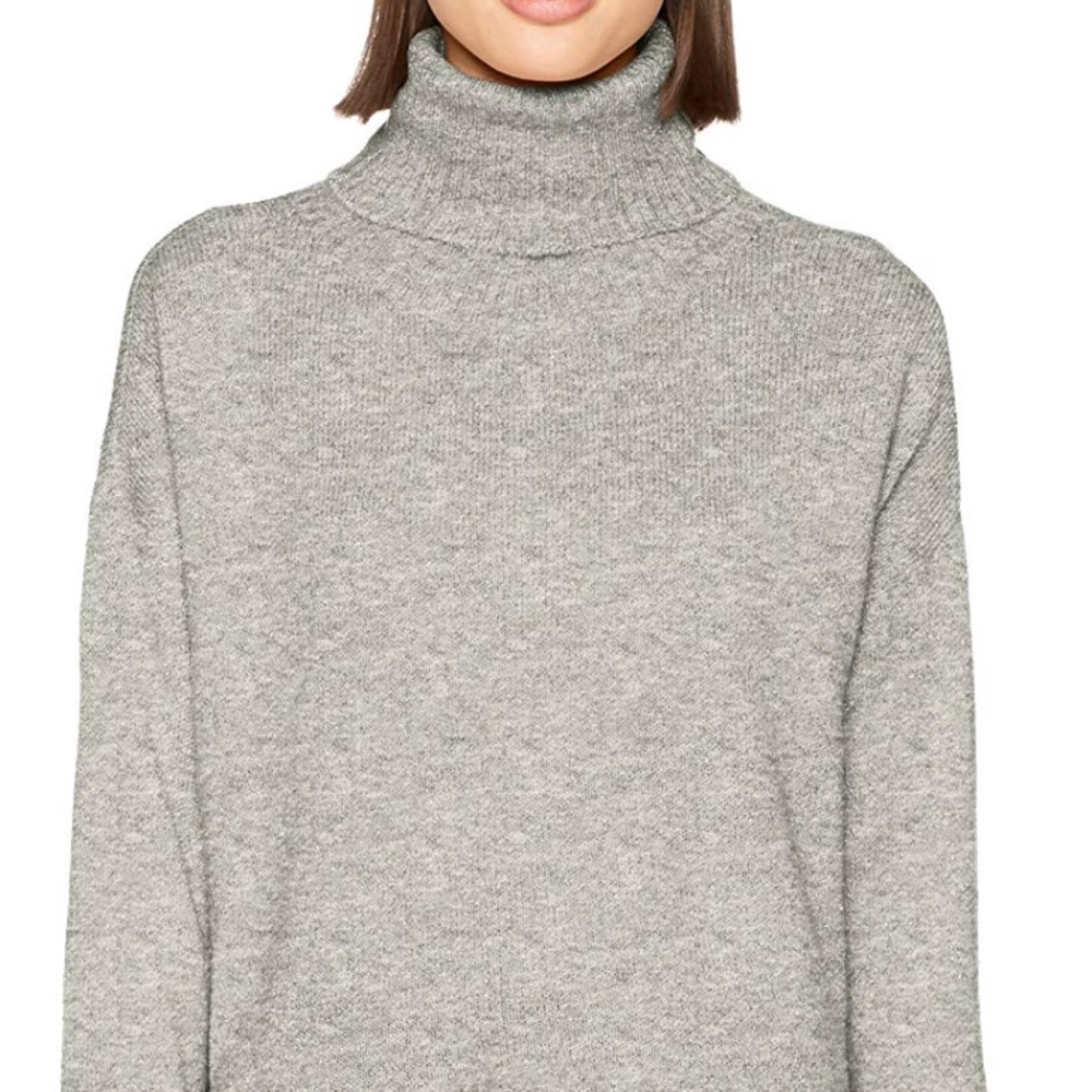Woman Duarte turtleNeck Sweater M Light Grey NWT M